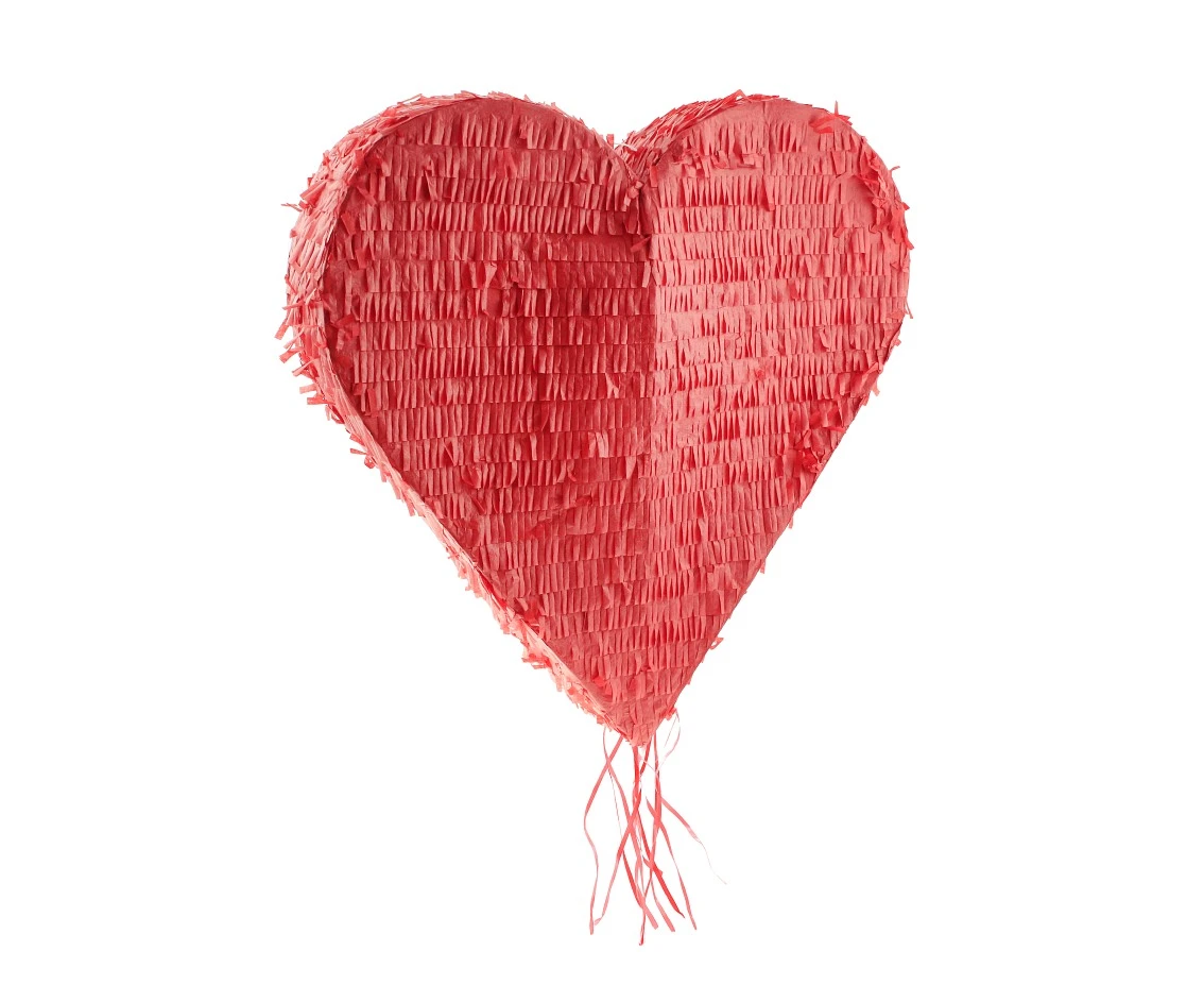 Red Heart pinata, size 45x45 x7cm