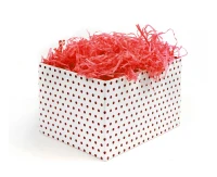 Shred paper decoration, 30g, red