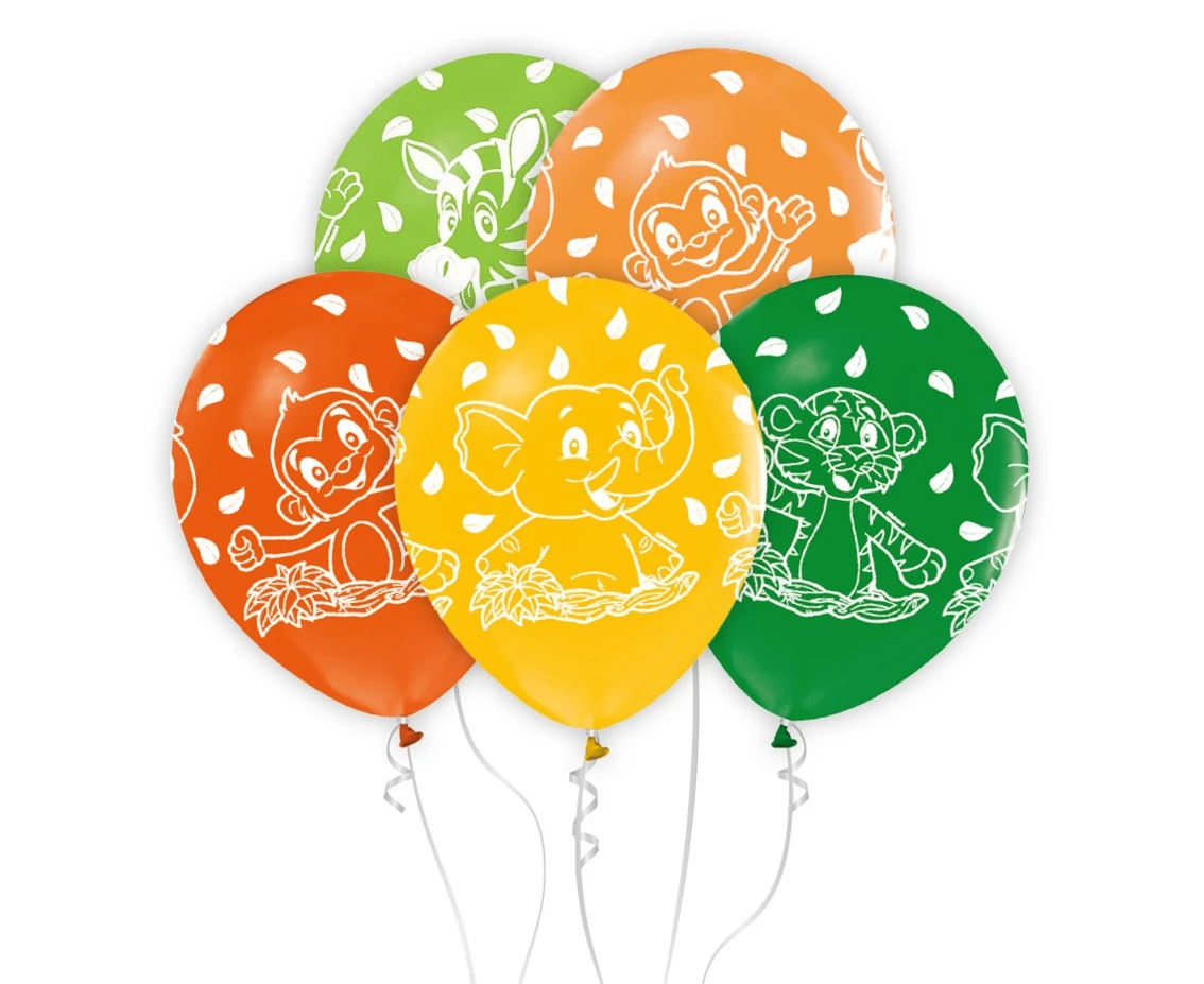 Animals balloon, 12"/ 5 pcs