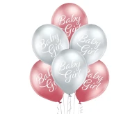 Balloons Belbal 12", D11, baby girl, 6pcs