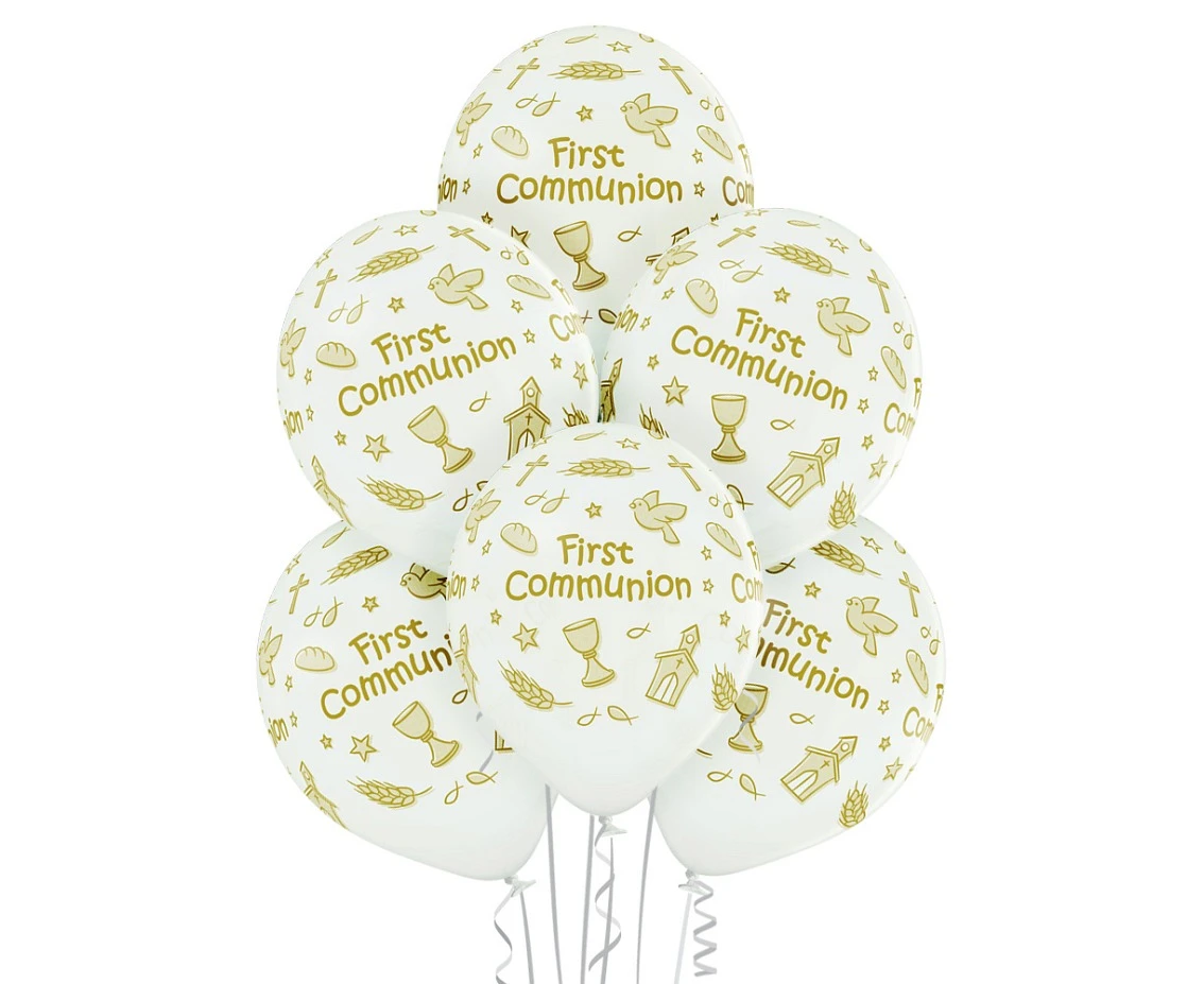 Balloons Belbal 12", D11, first communion, 6pcs