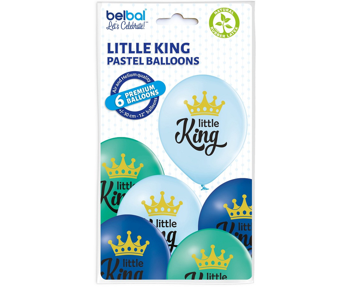 Balloons Belbal 12", D11, little king, 6pcs
