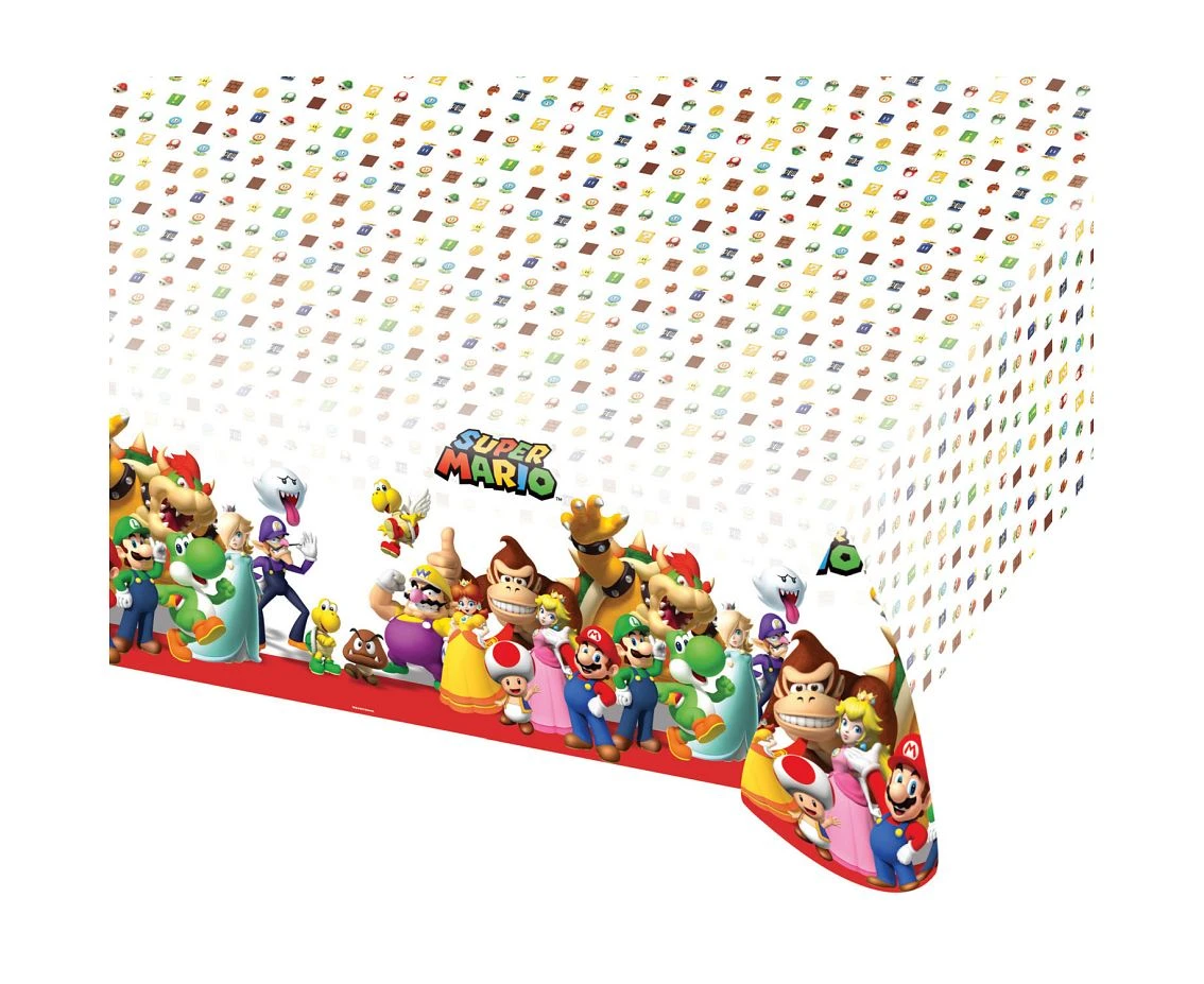 Plastic Table cover "Super Mario",120 x 180 cm EOL
