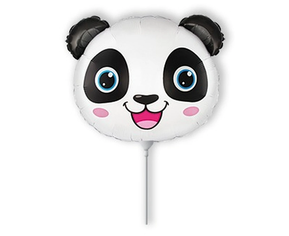 Foil balloon 14" FX - Panda (head),  unpacked (flat)