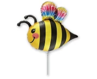 Foil balloon 14" FX - Bee,  unpacked (flat)