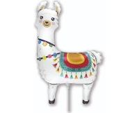 Foil balloon 14" FX - Lama,  unpacked (flat)