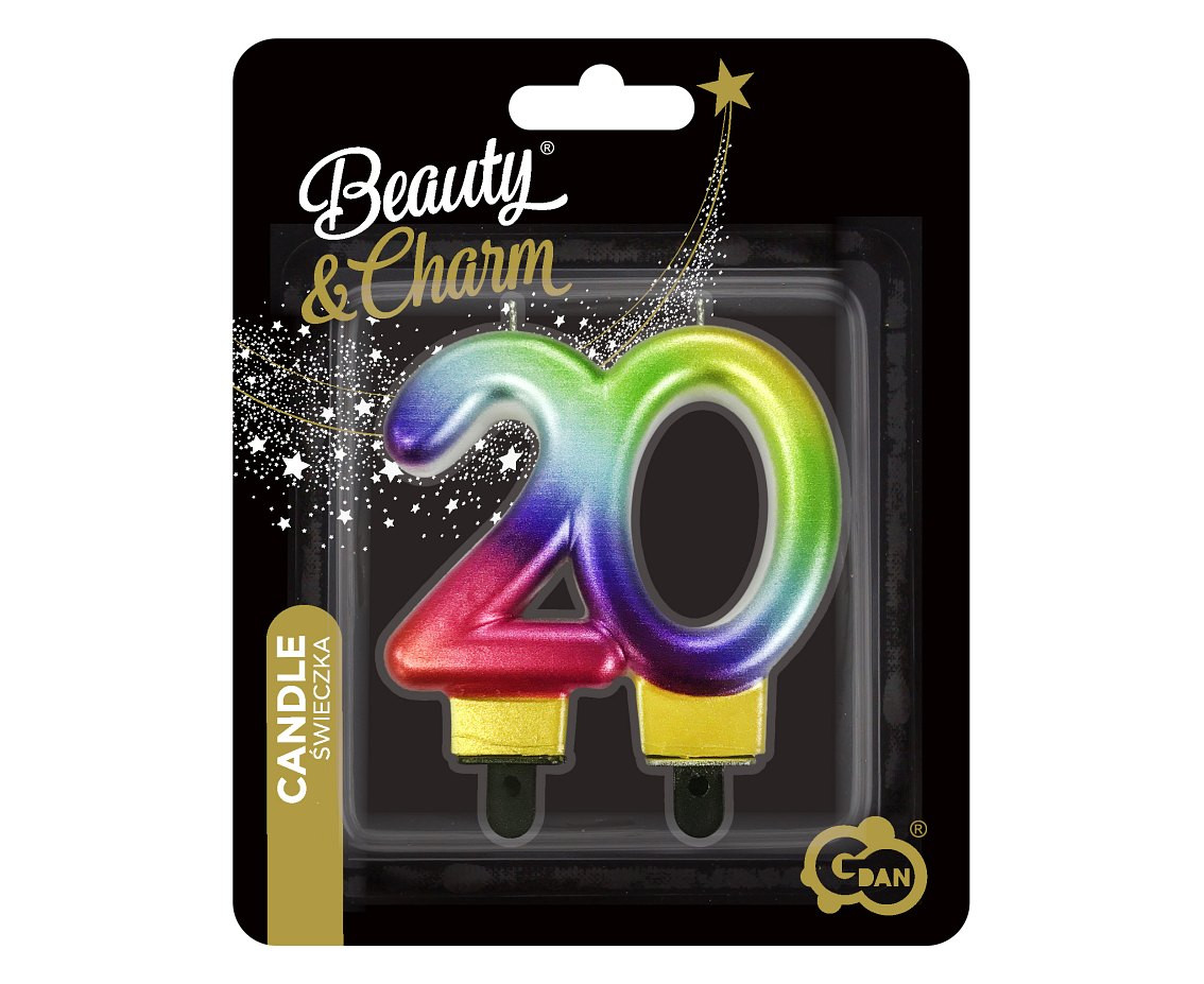 B&C Galaxy number candle - 20, 7.5 cm EOL