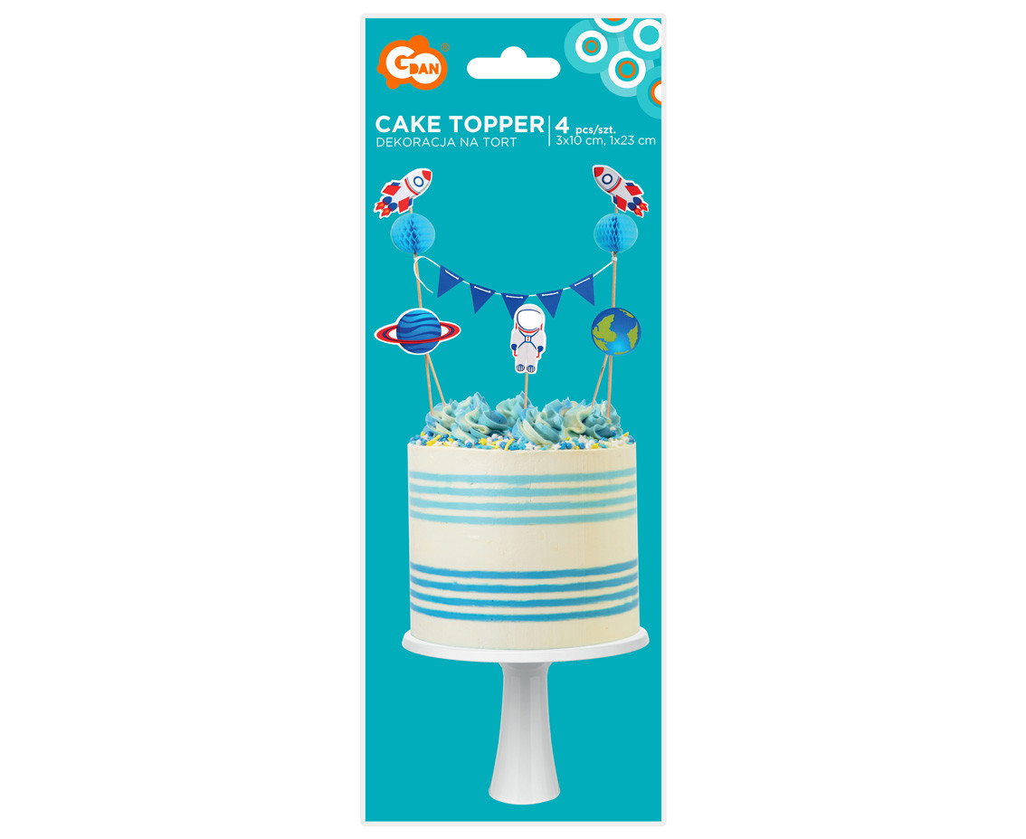 Universe Cake topper, 4 elements