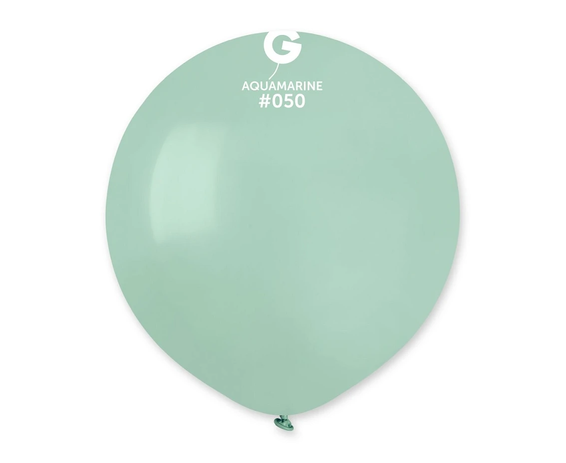 Balloons Gemar 19", pastel turquoise-green, 50pcs