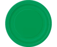 Paper plates, green, 18 cm , 8 pcs