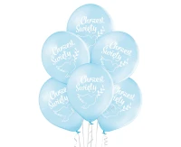 Balloons Belbal 12", D11, holy baptism blue, 6pcs