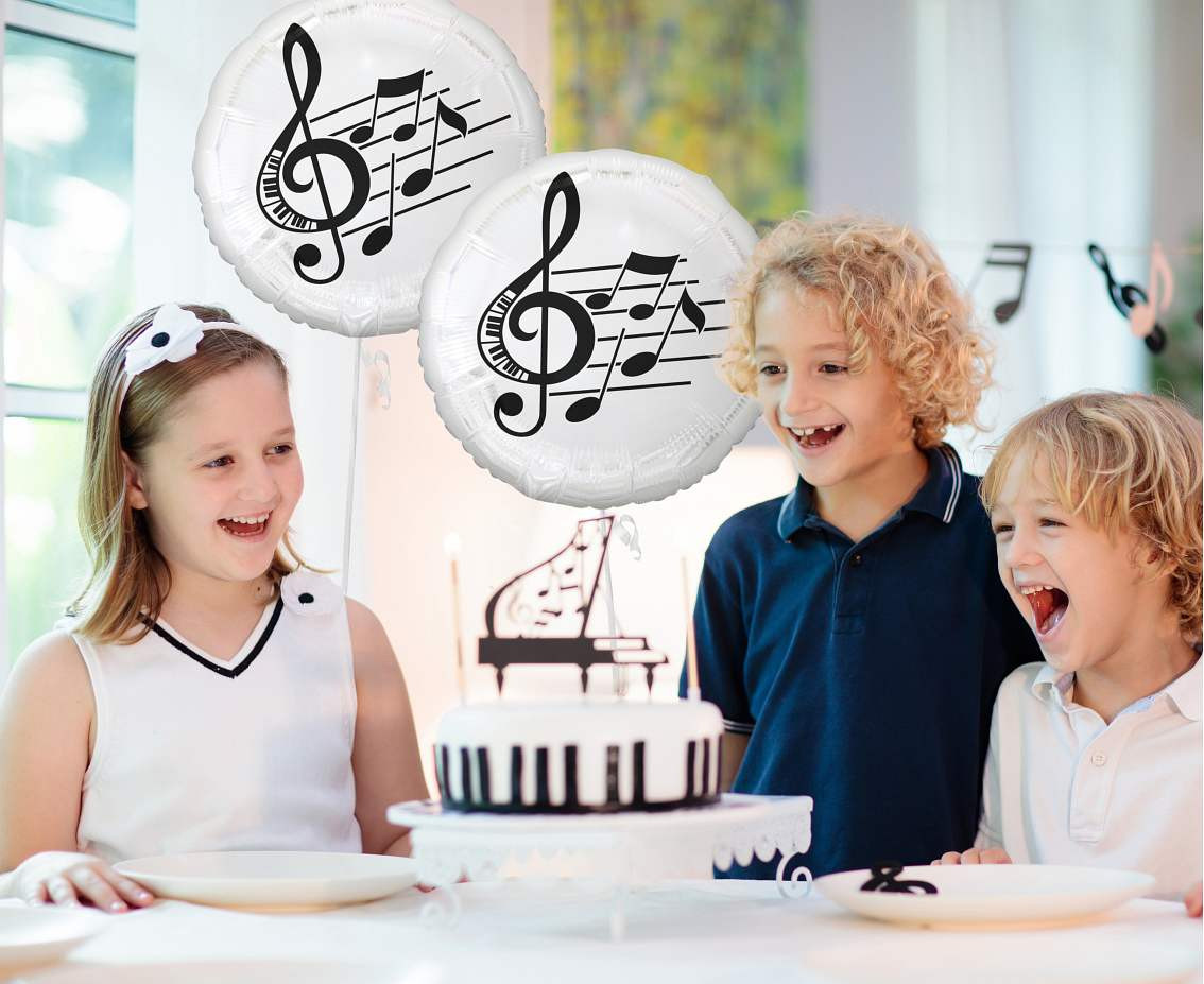 Foil balloon Music Notes, 45 cm EOL