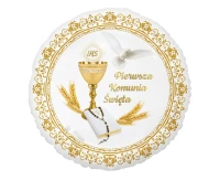 Foil balloon 1st Communion, 45 cm EOL