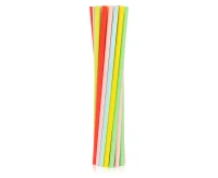 Drinking paper straws, pastel colours assorted, 6x197 mm / 250 pcs EC EOL