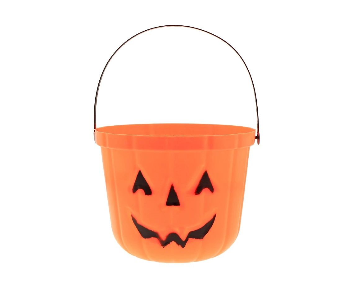 Happy Pumpkin bucket, size 18.5 x 15 cm