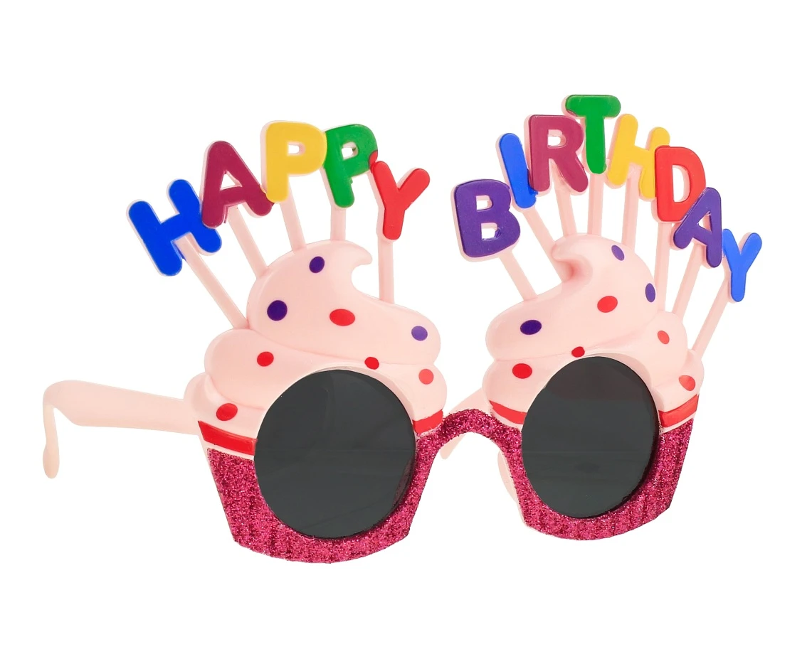 Happy Birthday Muffin glasses