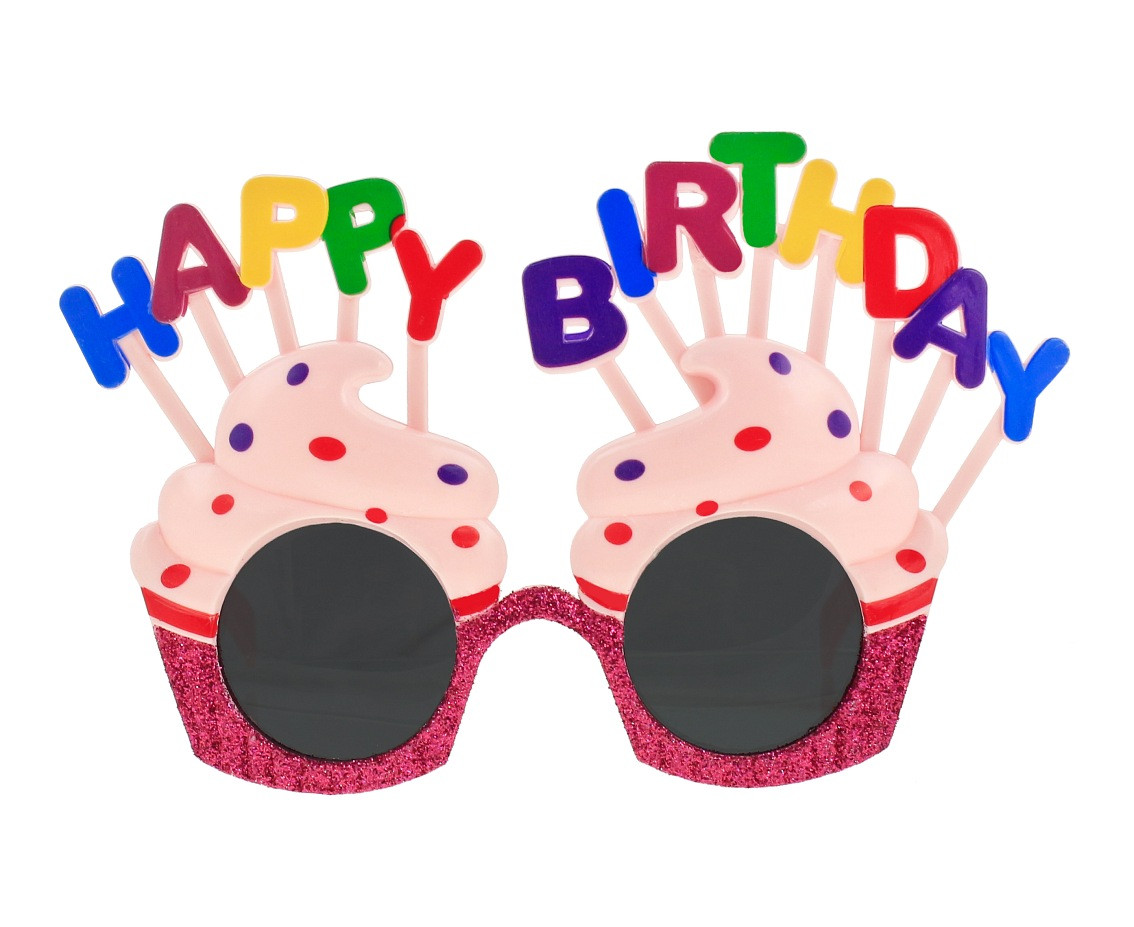 Happy Birthday Muffin glasses