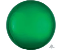 Orbz Green Foil Balloon G20 Packaged 15"/38cm w x 16"/40cm EOL