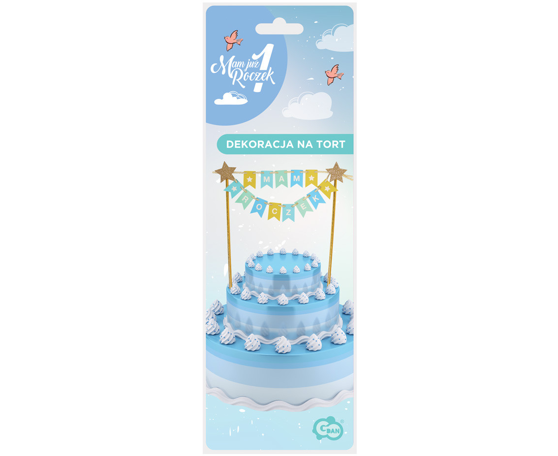 Cake topper Mam Roczek, for a boy