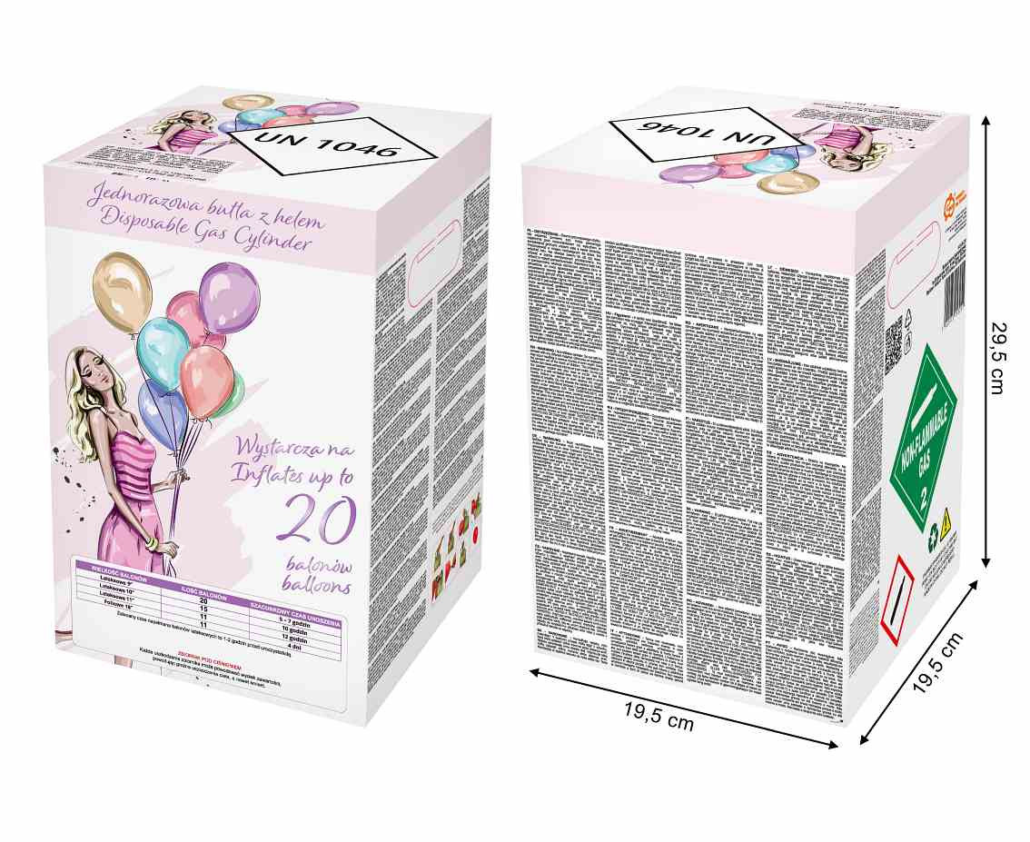 Balloon Helium Tank for 20 pc 9inch balloons