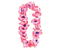 Hawaiian flower lei, pink-violet