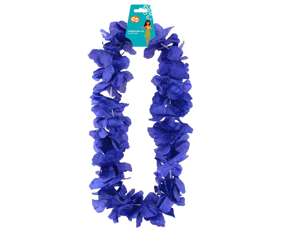Hawaiian Lei, dark blue satin EOL