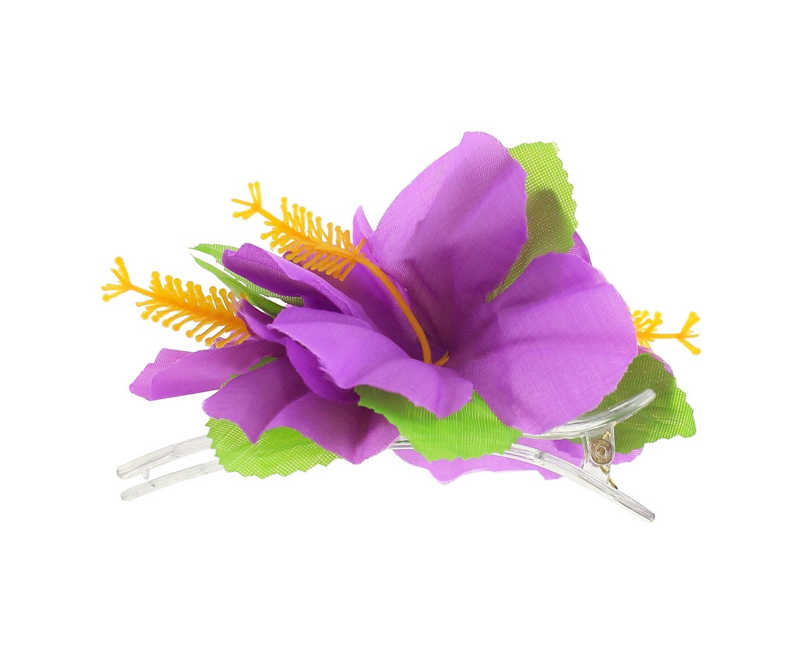 Hawaiian hairpin, large, purple EOL