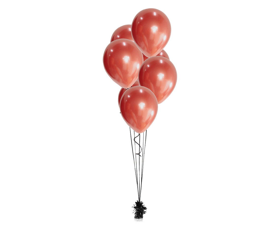 Balloons B&C 12", platinum red, 7pcs EOL