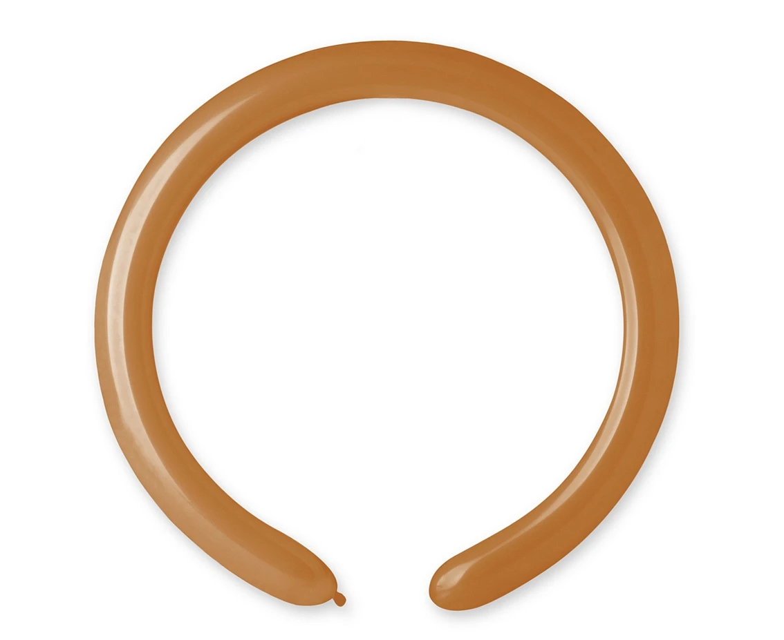 Balloons Gemar, modelling balloon, mocha brown, 100pcs