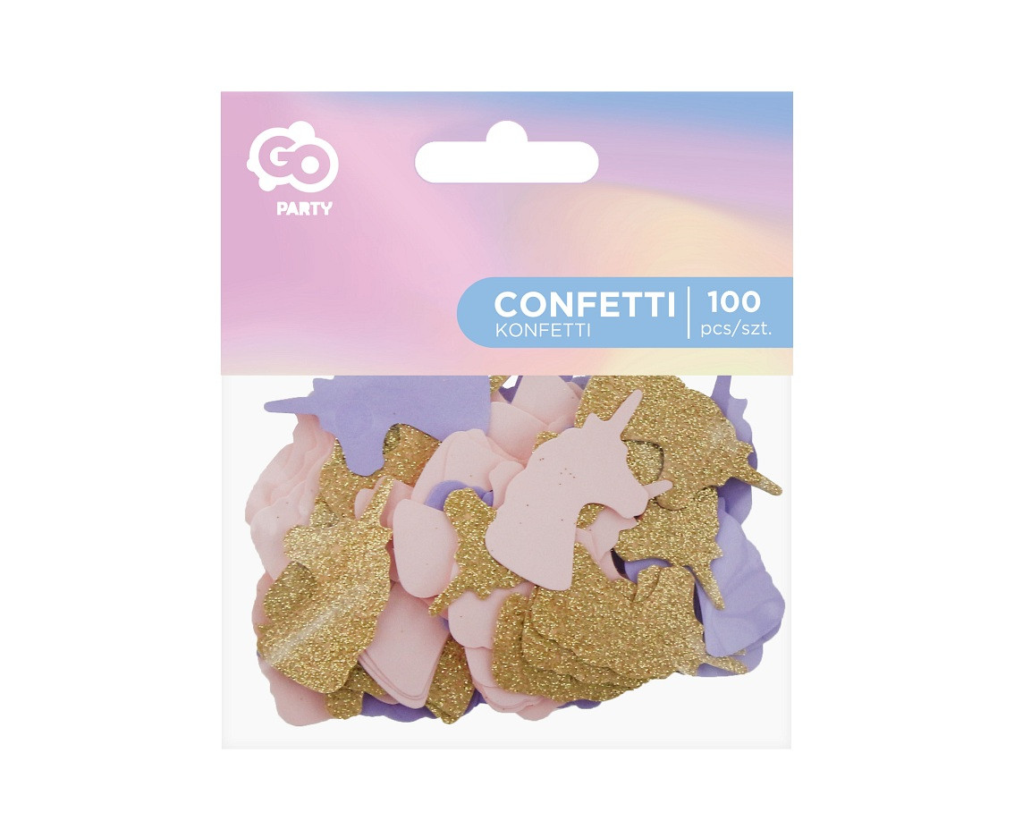 Paper confetti Unicorn, 100 pcs