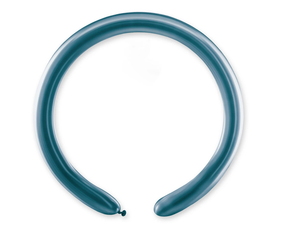 Balloons Gemar, modelling balloon, shiny blue, 100pcs EOL