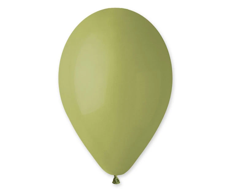 Balloons Gemar 10", pastel jungle green 25 cm, 100pcs