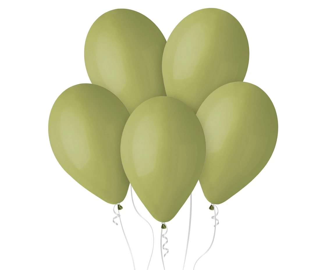 Balloons Gemar 12", pastel jungle green, 100pcs