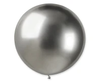 Balloons Gemar, shiny ball 0.80m silver , 1pc