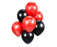 Balloon bouquet B&C Red & Black, 7 pcs