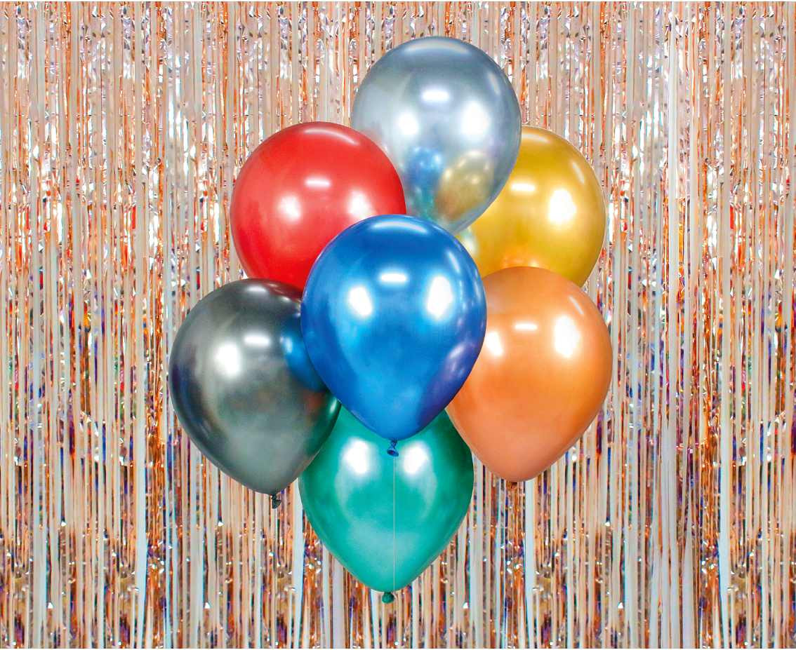 Balloon bouquet B&C, assorted colours, 7 pcs