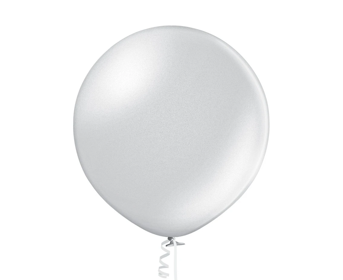 Balloons Belbal 24", B250, metallic silver, 1pc