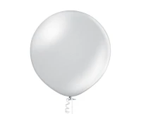 Balloons Belbal 24", B250, metallic silver, 1pc