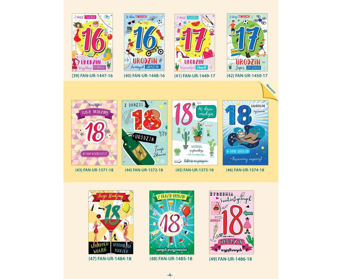 Phantasy cards, assorted designs EOL