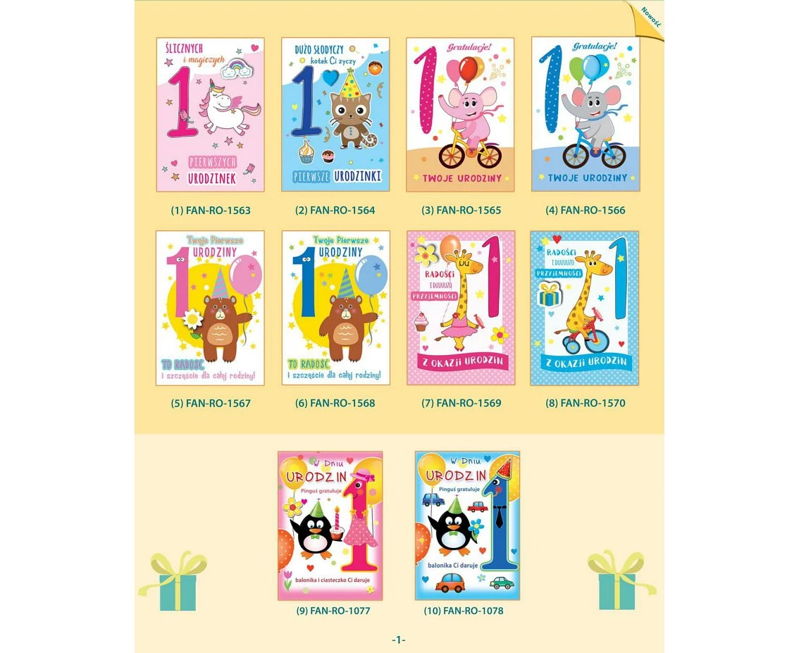 Phantasy cards, assorted designs EOL