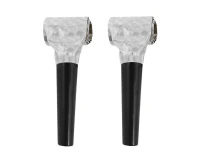 Holographic blowouts, silver with black mouthpiece / 100 pcs