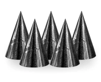Holographic hats, black / 100 pcs