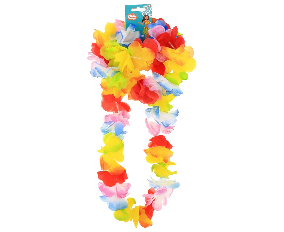 Hawaii decoration set (necklace, wreath, 2 x bracelet) EOL