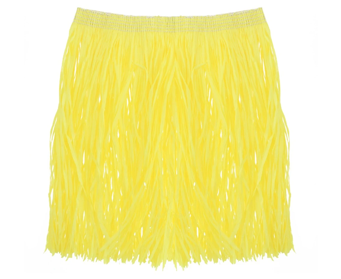 Hawaiian skirt Yellow, length 40 cm EOL