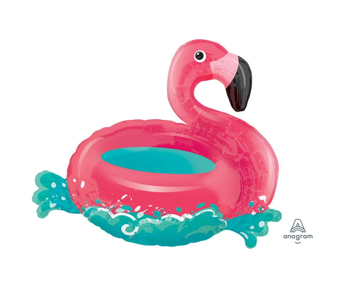 Foil balloon SuperShape Flamingo, packed EOL