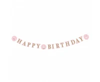 Paper garland Princess for a Day, size 170 x 15 cm EOL