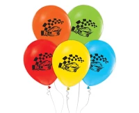 Racing Car balloons, 12", 5 pcs EOL