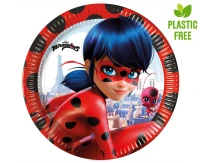 Paper plates Miraculous Ladybug (ZAG), next generation, 23cm, 8 pcs (plastic-free)