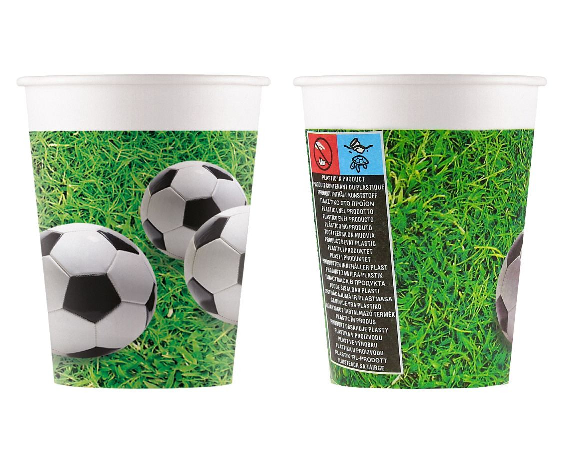 Paper cups (WM) Football Party (Kokliko), 200ml, 8 pcs (SUP label)	 EOL