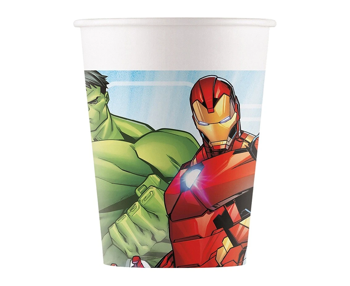 Paper cups (WM), Mighty Avengers (Marvel), 200ml, 8 pcs (SUP label) EOL